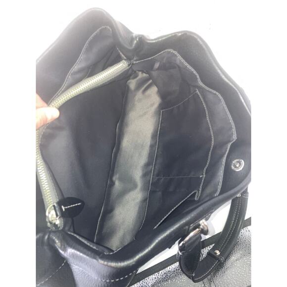 COACH 14425 LARGE BLACK PEBBLED LEATHER HANDBAG - Picture 11 of 14